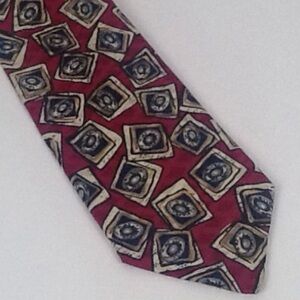 Talbots studio tie red print